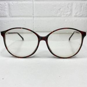 VTG Logo Paris Maroon, Green & Clear Mixed Plastic Eyeglass Frames H2635
